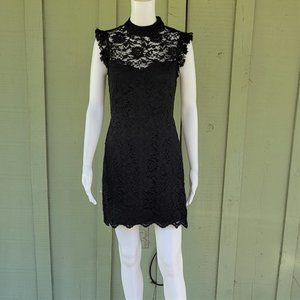 NWT RE:NAMED Miriam Black Lace Sheath Dress 2/4